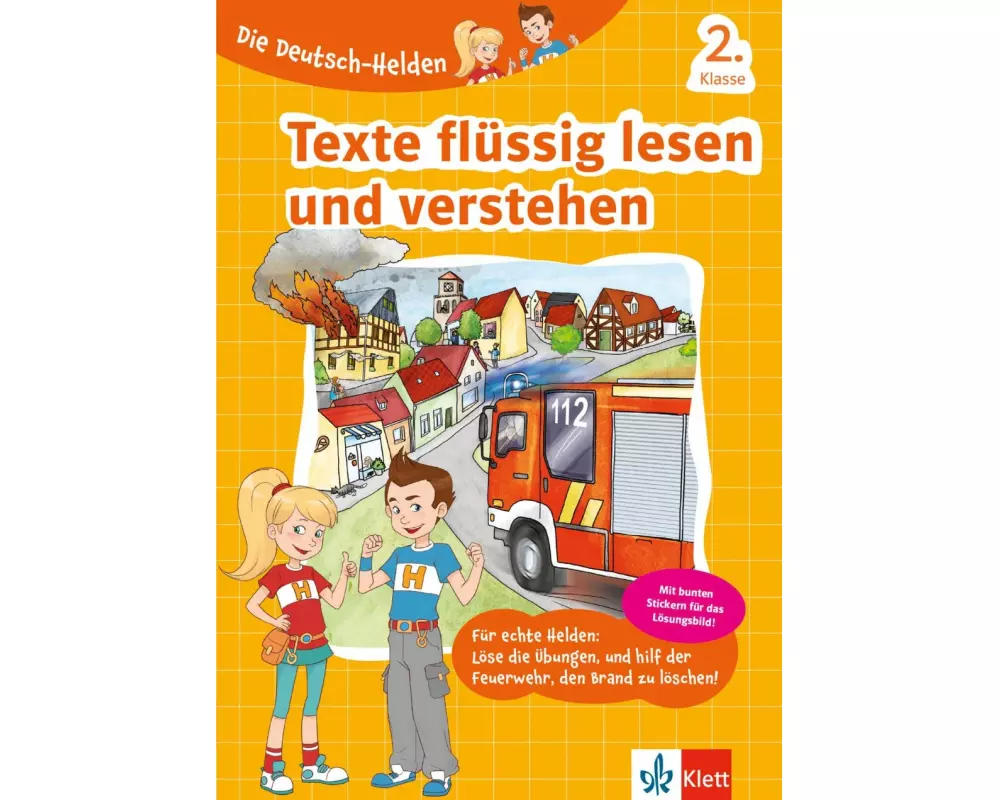 Klett Die Deutsch-Helden: Texte flüssig lesen und verstehen 2. Klasse