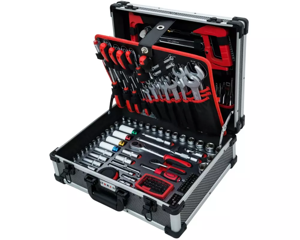 Tomac Werkzeugkoffer TC0115, 1/4" & 1/2" 282-teilig