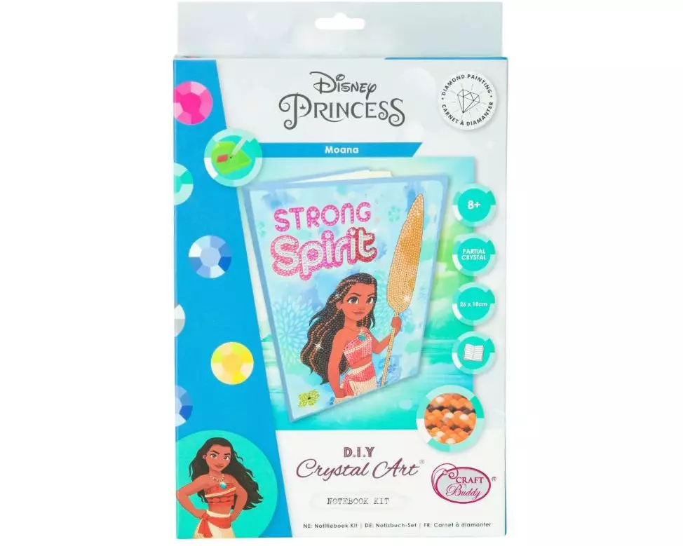 CRAFT Buddy Crystal Art Notizbuch Disney Princess Moana