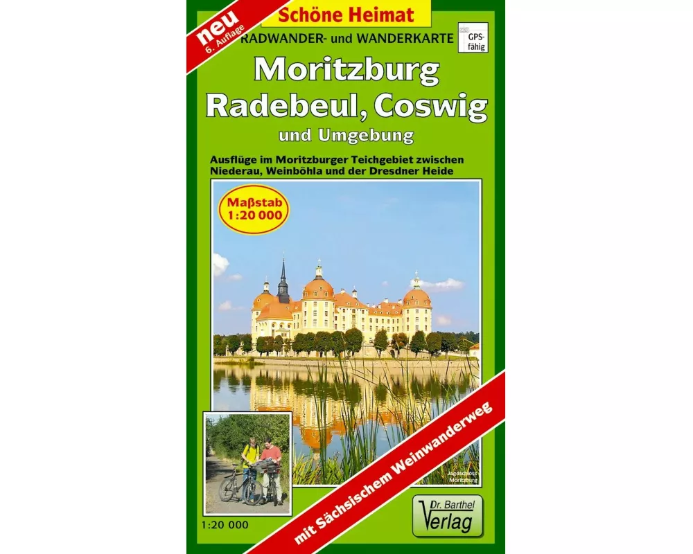 Moritzburg, Radebeul, Coswig und Umgebung 1 : 20 000. Radwander- und Wanderkarte