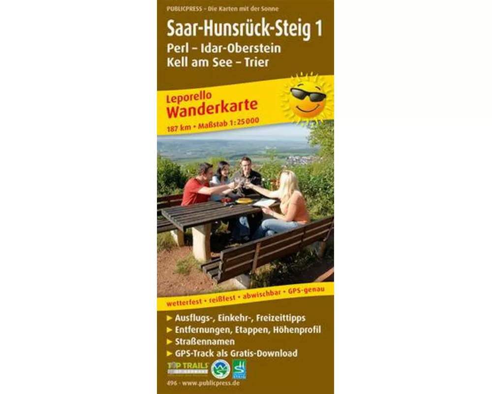 Saar-Hunsrück-Steig 1, Perl - Idar-Oberstein, Kell am See - Trier