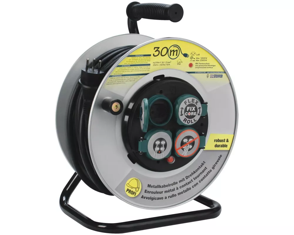 STEFFEN Kabelrolle PowerRoll FixCore 30 m