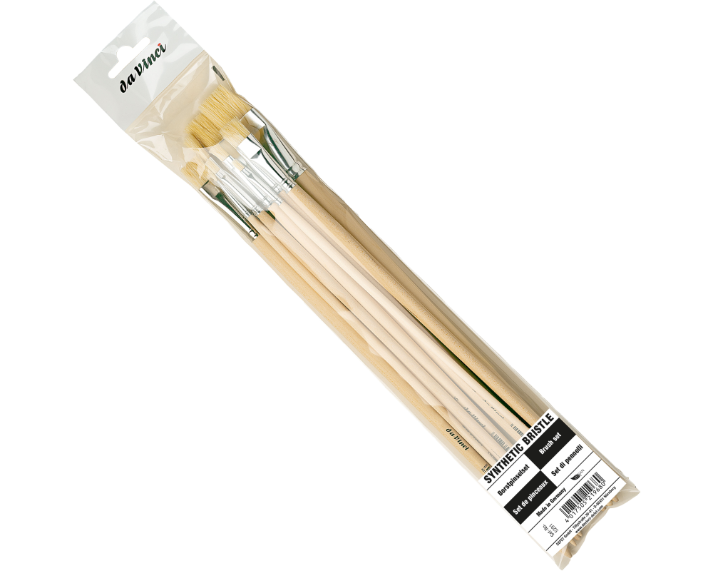 DA VINCI Schulpinsel-Set Synth.Bristle VA-5291_0 Grösse ass., Synthetik 8 Stück