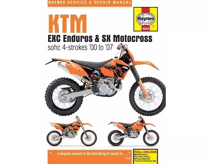 KTM EXC Enduros & SX Motocross sohc 4-strokes (00 - 07)