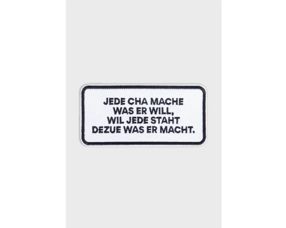 Swissmeme Jede cha mache was er will Aufnäher