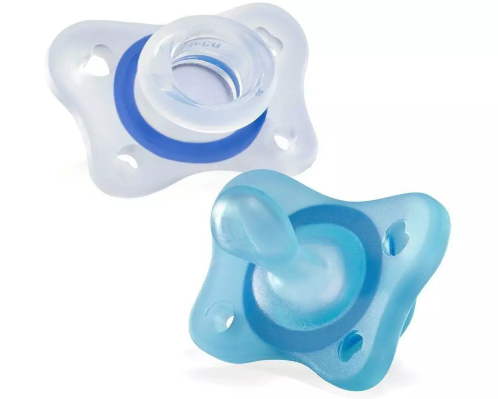 Chicco Nuggi Physioforma Mini Soft 2er 2-6M, blau