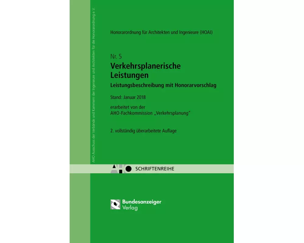 Verkehrsplanerische Leistungen - Leistungsbeschreibung mit Honorarvorschlag
