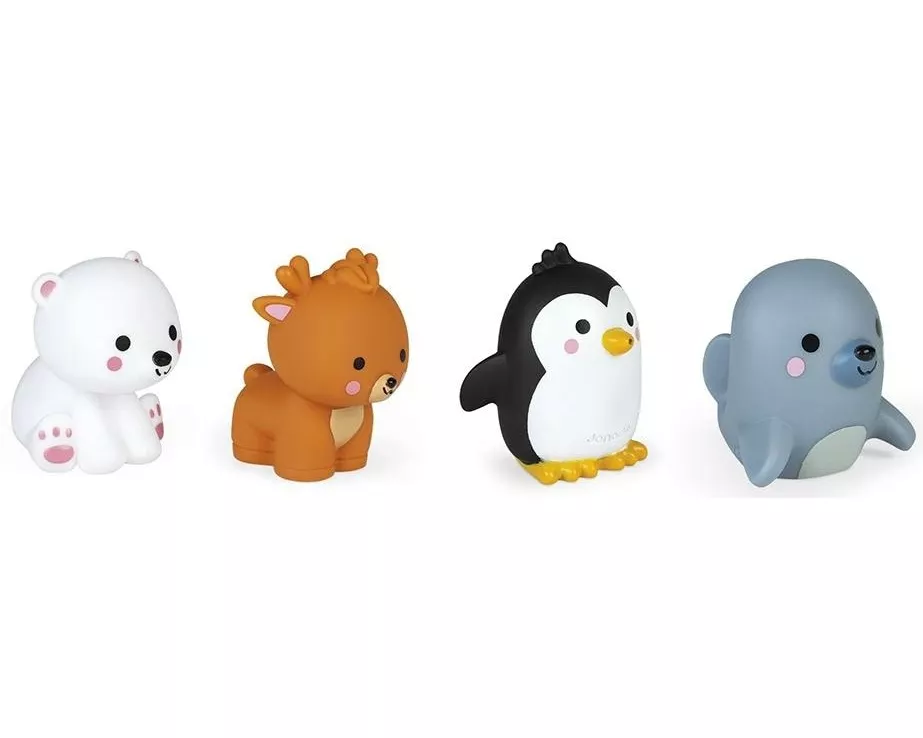 Janod Badespielzeug Wasserspritzer Arktis 4 Stück