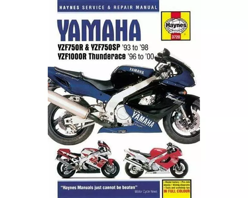 Yamaha YZF750R & YZF1000R Thunderace (93 - 00) Haynes Repair Manual