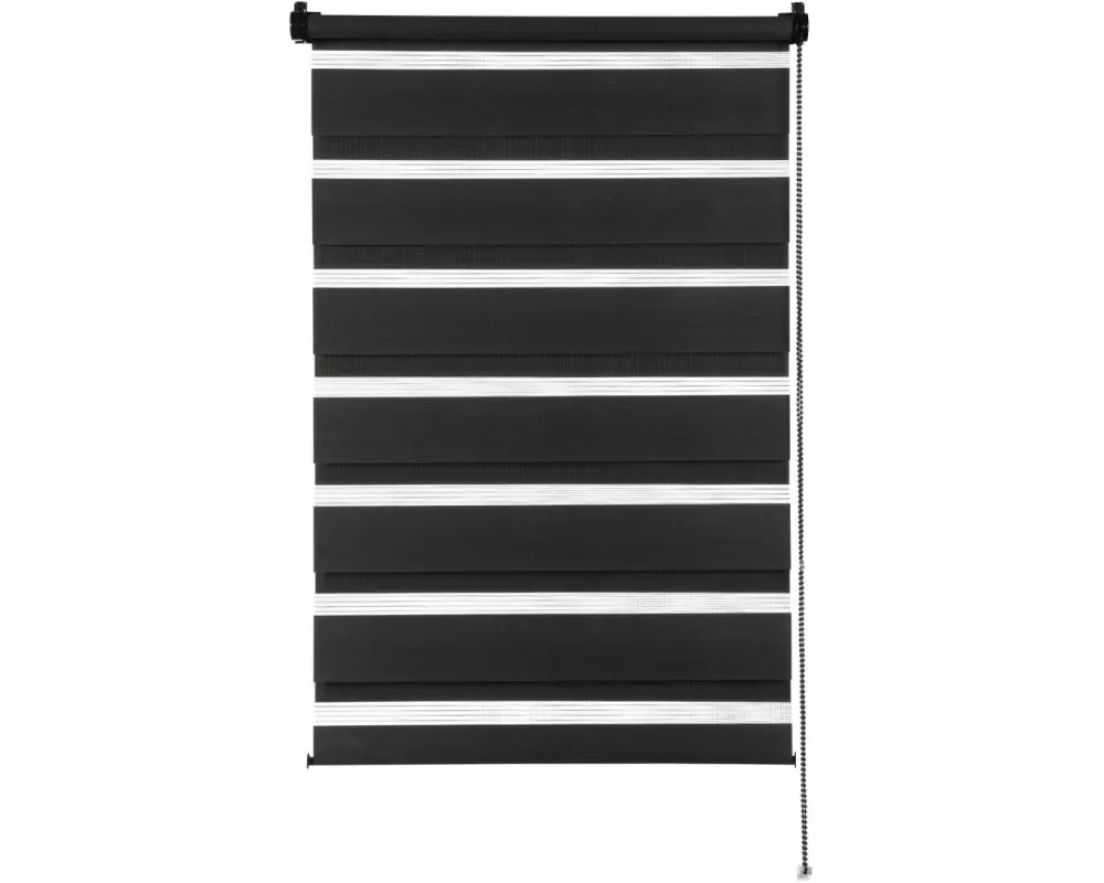 Gardinia Doppelrollo NoName Easyfix 75 x 150 cm, Schwarz