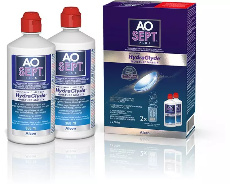 Aosept Aosept Plus HydraGlyde 2 x 360 ml