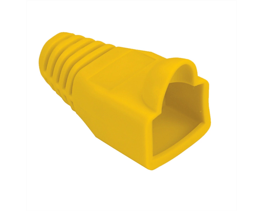 Knickschutztülle gelb, für RJ-45, 10 Stck