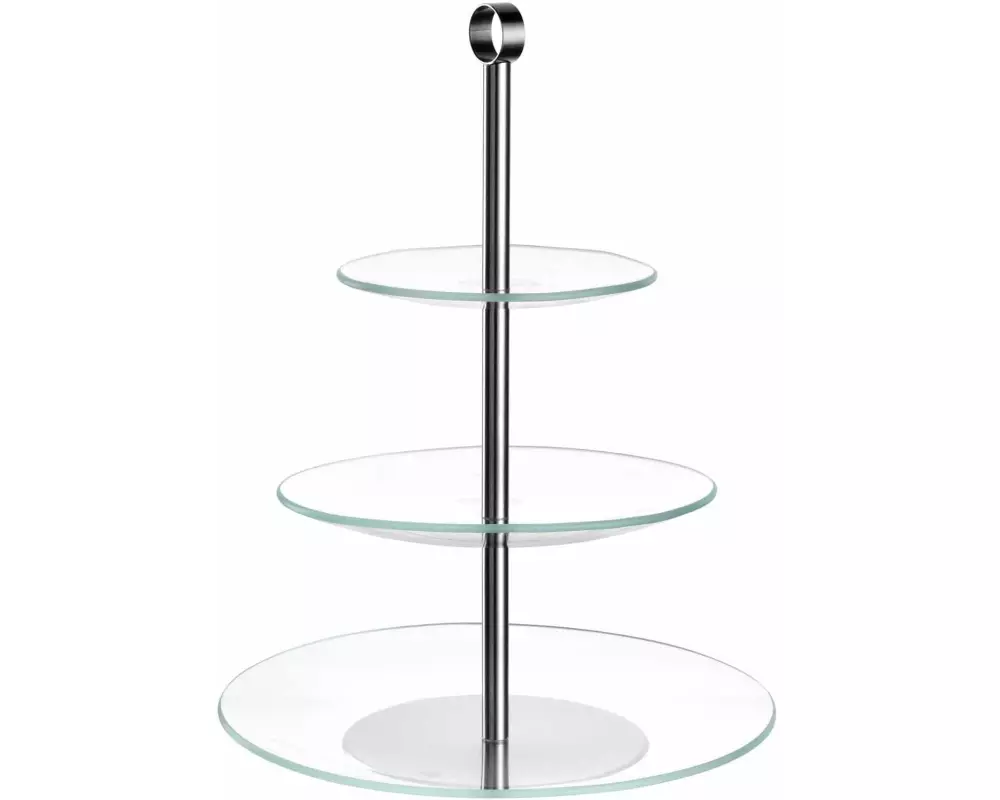 Leonardo Etagere Cena 3-teilig, Silber