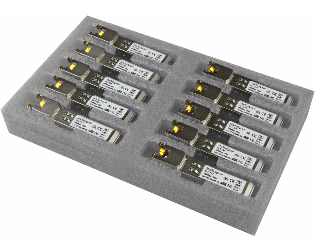 StarTech.com GLCT10PKST Netzwerk-Transceiver-Modul Kupfer 1000 Mbit/s SFP