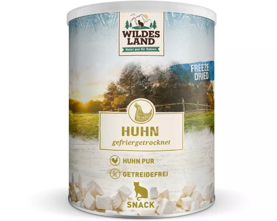 Wildes Land Katzen-Snack Huhn Freeze Dried 160 g