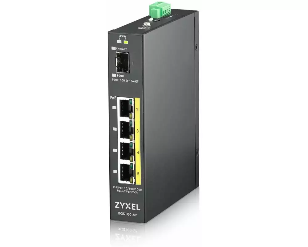 Zyxel PoE+ Switch RGS100-5P 5 Port