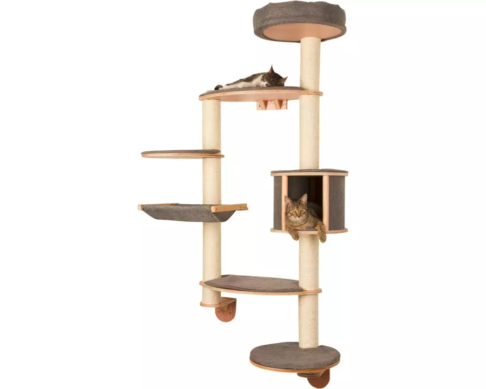 Kerbl Kratzbaum Dolomit XL Tofana – Grau, 185 x 115 cm