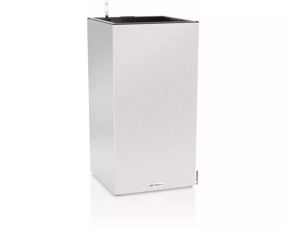 Lechuza Blumentopf Canto Stone 40 High, Quarzweiss