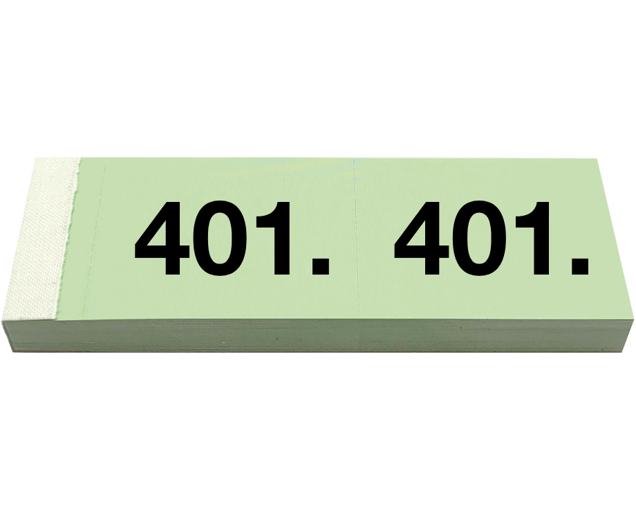 SIMPLEX Garderobenblock 401-500 13102 grün 100 Blatt