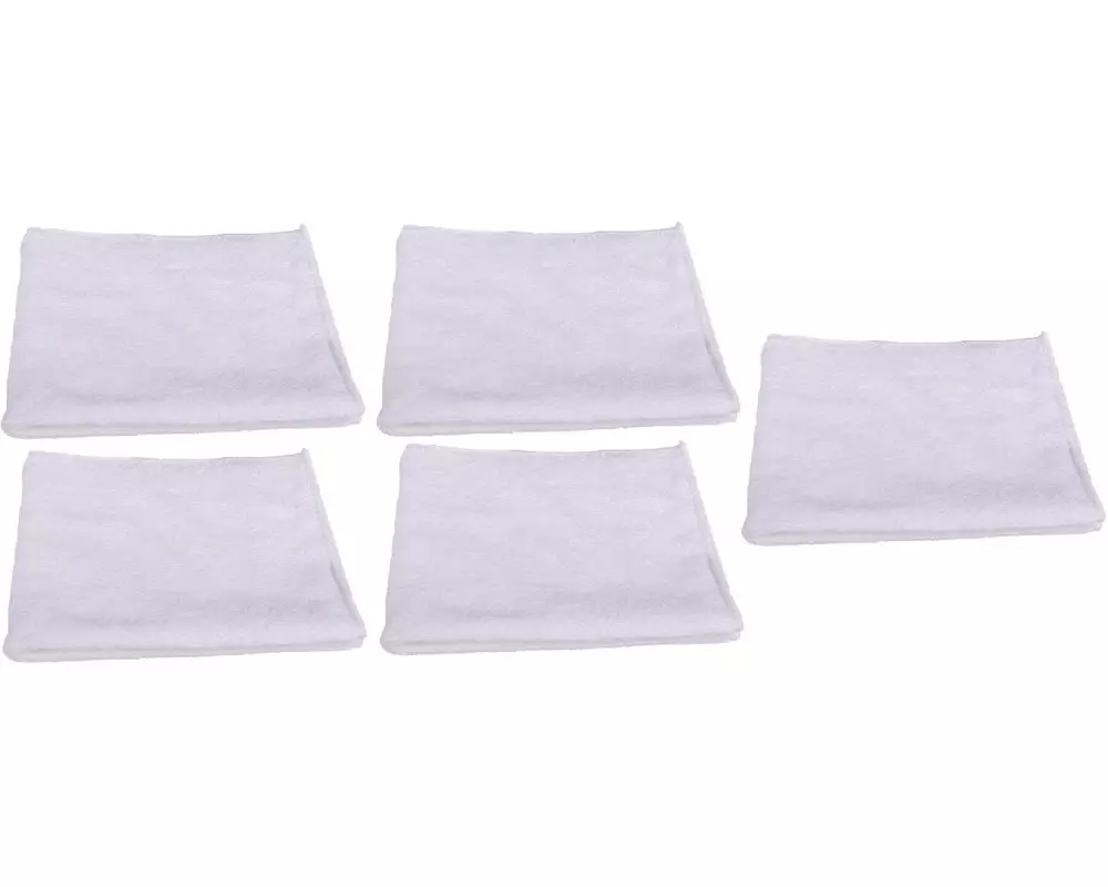 Edi Baur Mikrofaser-Reinigungstuch Black and White 5 Stück, Weiss