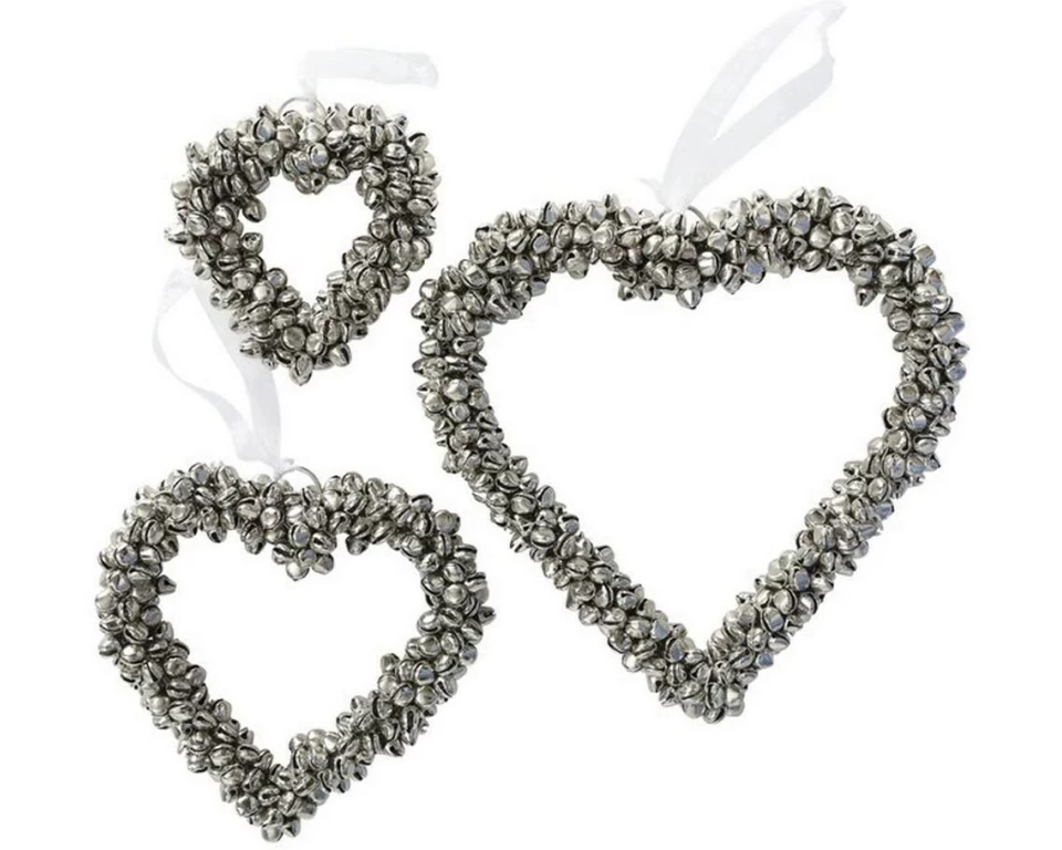 Boltze Weihnachtsschmuck Glöckchen 3 Stück, Silber