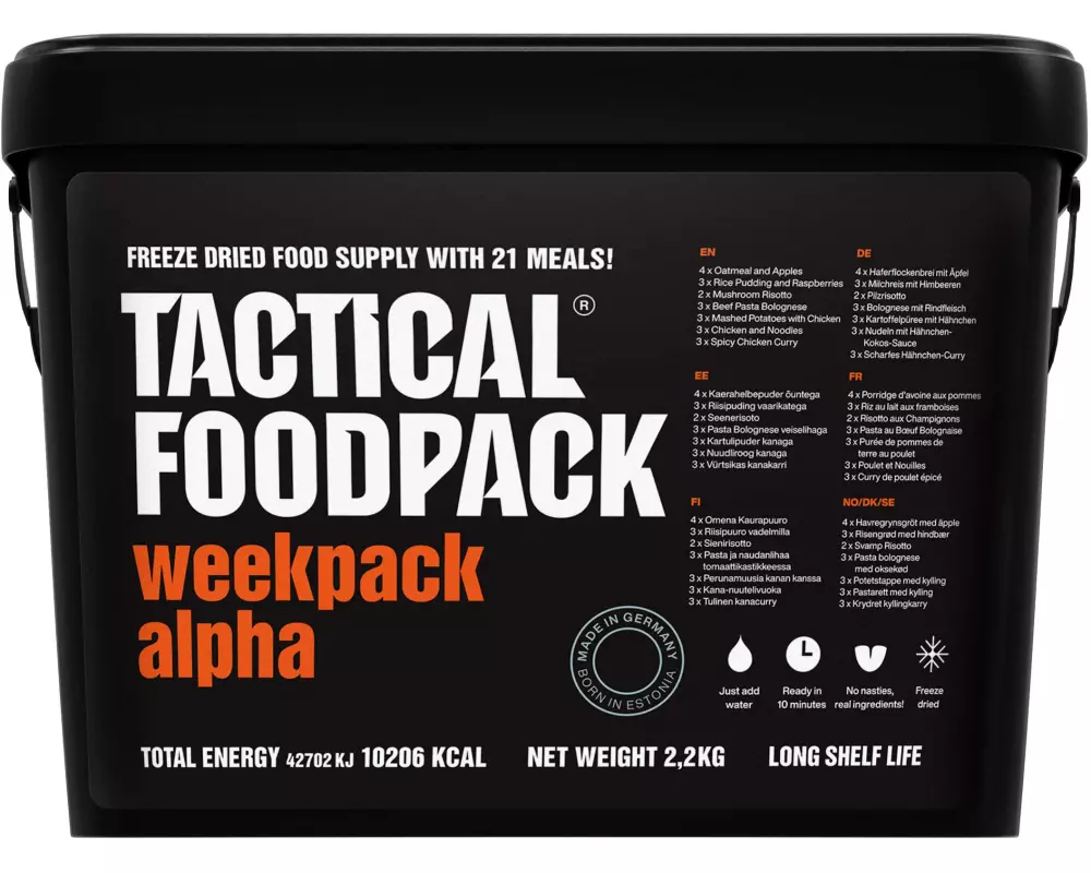 Tactical Foodpack Hauptgericht Week Pack Alpha