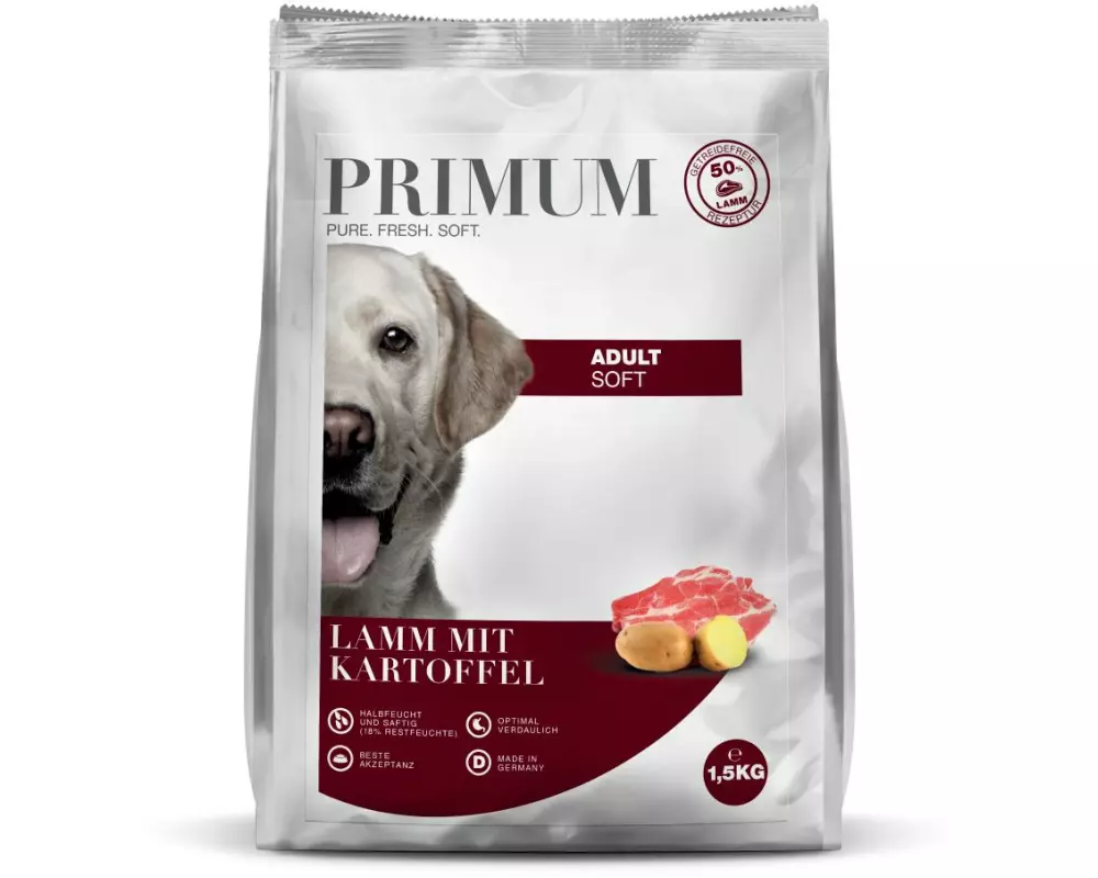 PRIMUM Halbfeuchtfutter Adult Lamm mit Kartoffel 1.5 kg