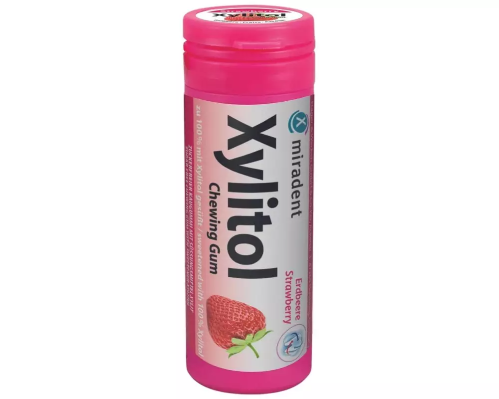 Miradent Kaugummi Erdbeere 30 Stück