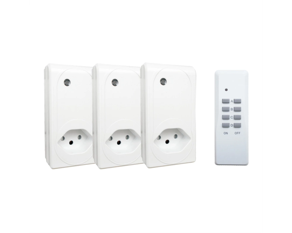 Schönenberger Funkschalter Set indoor, 3er Set, Indoor, 25m Reichweite