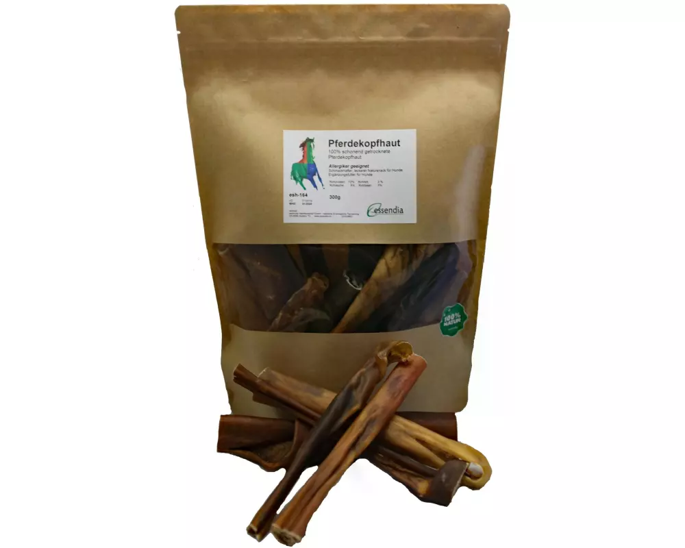 essendia Kausnack Pferdekopfhaut, 300 g