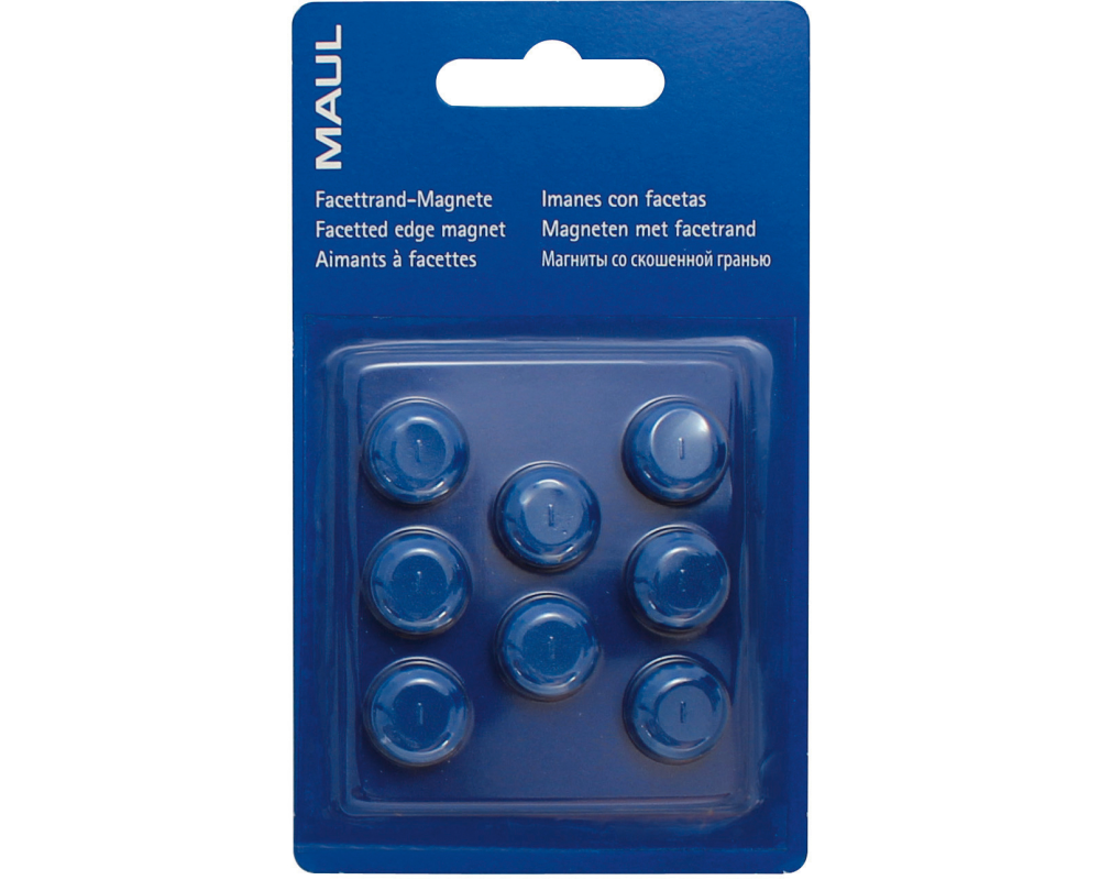 MAUL Magnete 15mm 6175235 blau 8 Stück