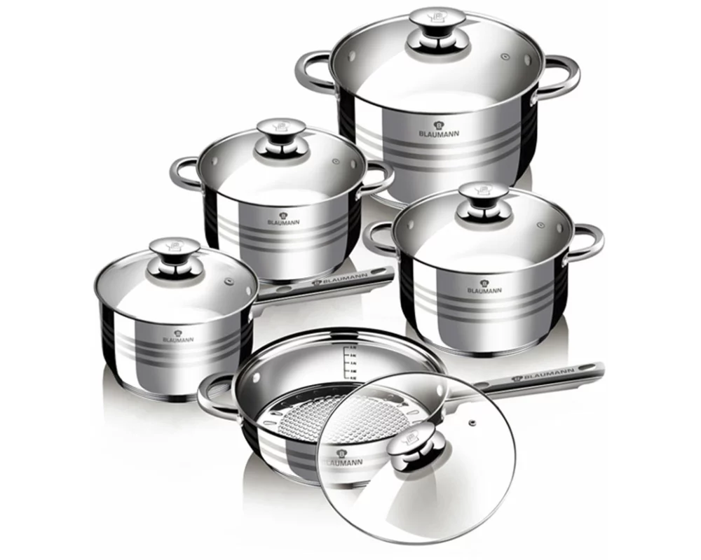 Blaumann 10-teiliges Topfset Edelstahl Gourmet Line