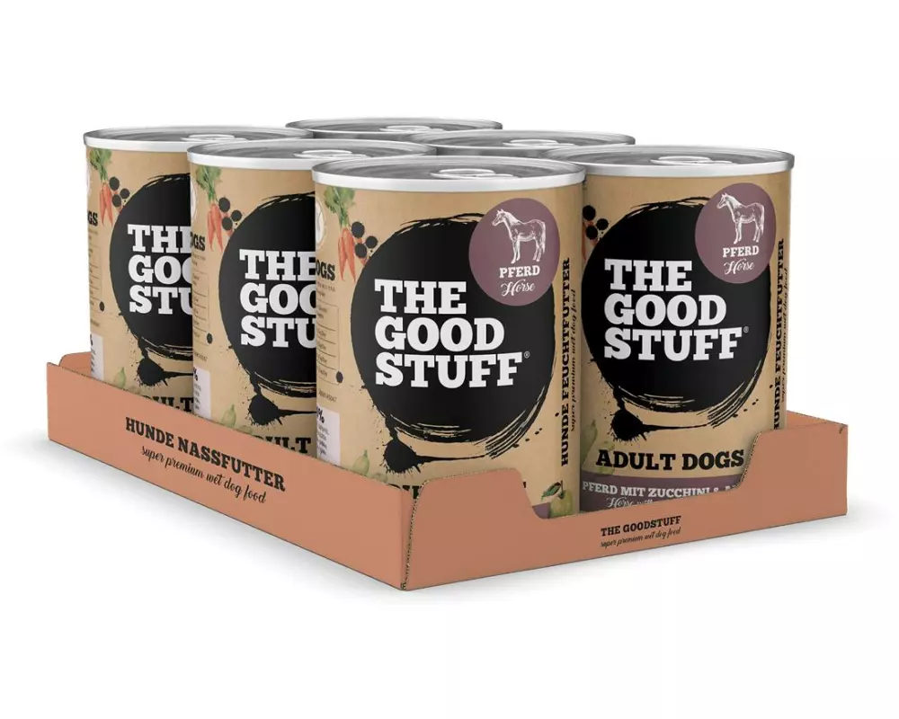The Goodstuff Nassfutter Pferd & Zucchini Adult, 6 x 400g