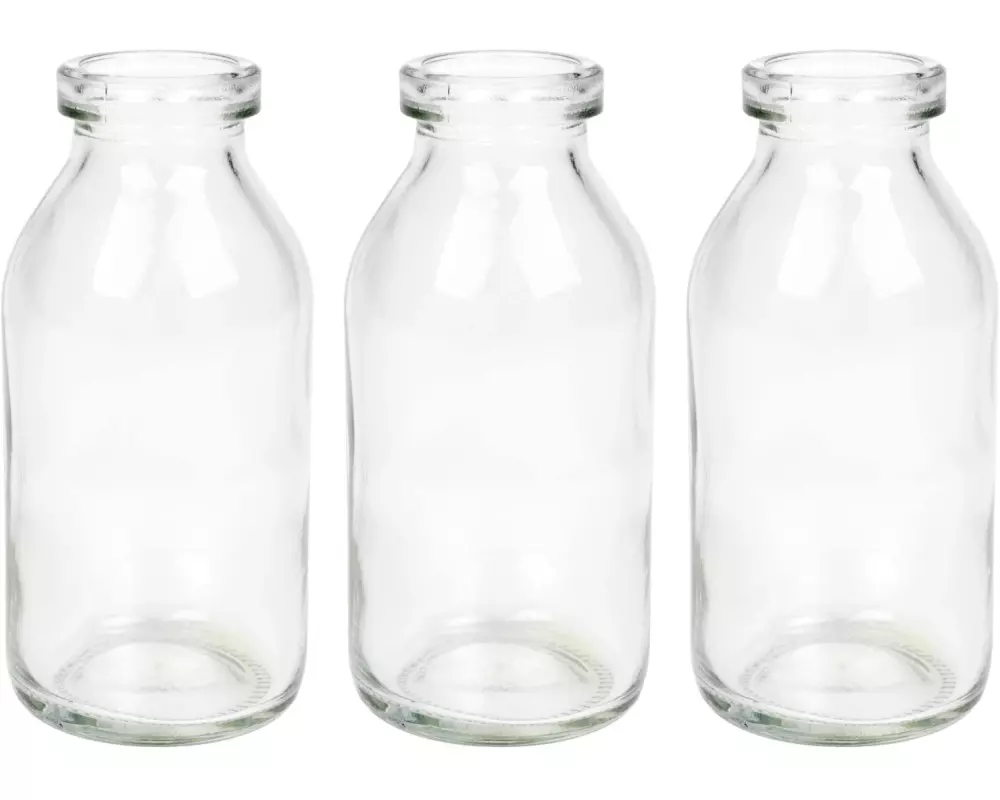 CHALET Vasen-Set M 3 Stück, 10.5 cm, Transparent