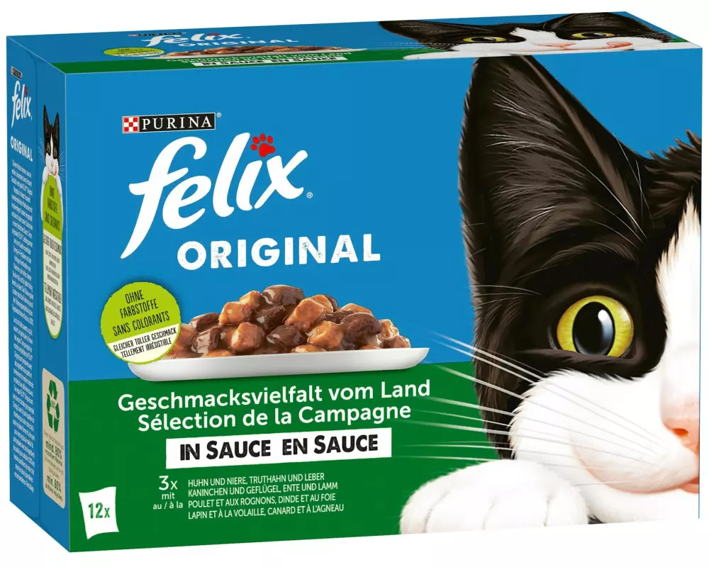 Felix Nassfutter Fleisch & Geflügel in Sauce, 12 x 85g