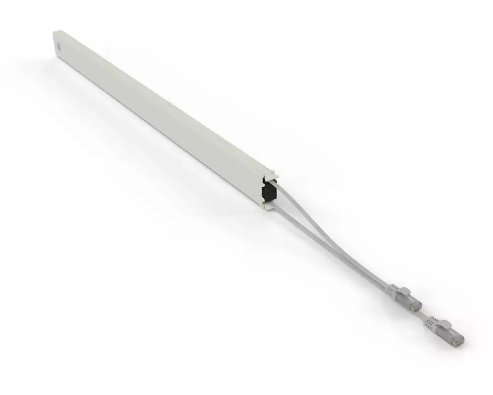 Patchbox patchbox.one / Cassette / 46RU / Cat 6A, UTP, 2.5 m, Grau