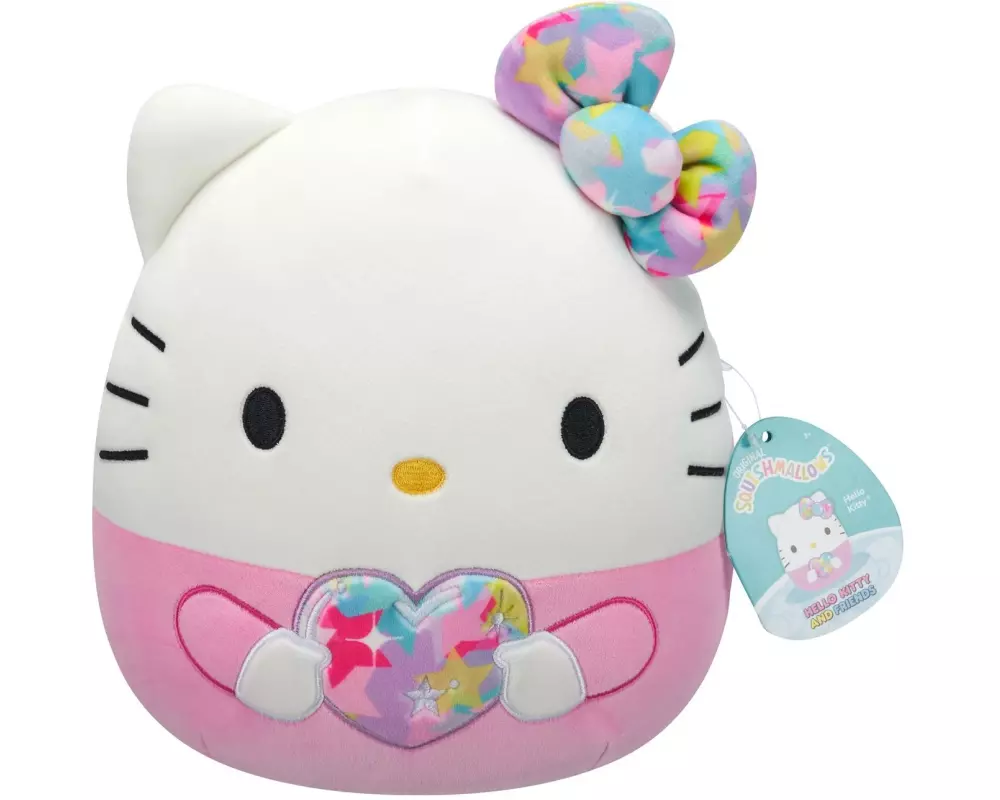 Squishmallows Plüsch Hello Kitty mit Herz, 25 cm