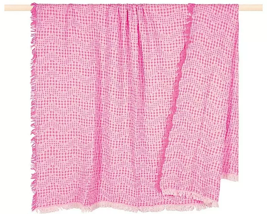 pad Decke Waffle Pink, 130 x 170 cm