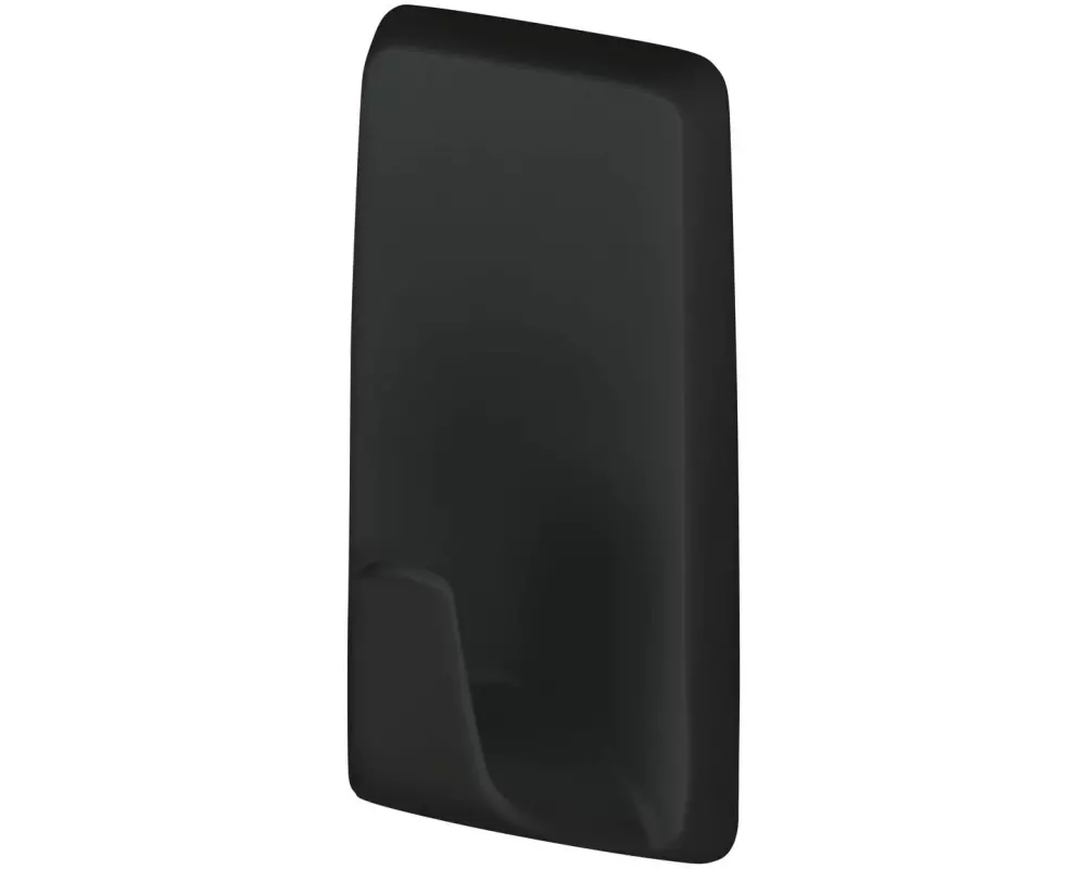 tesa Klebehaken Powerstrips S Eckig, Schwarz