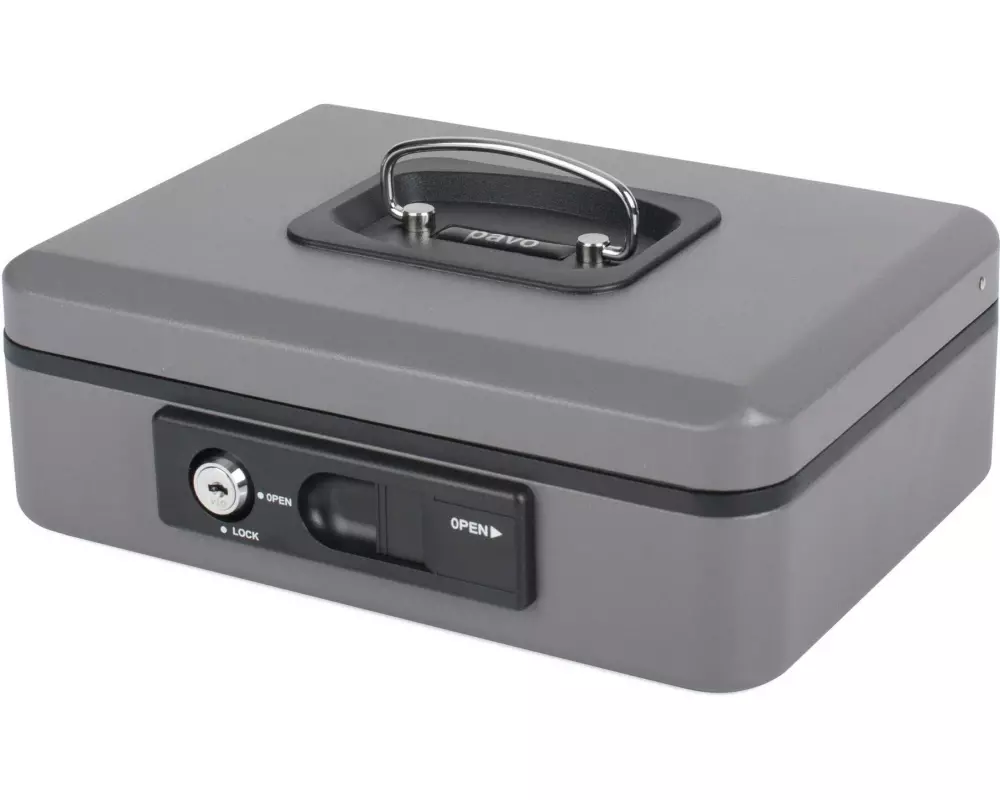 Pavo Geldkassette Deluxe 10", Silber