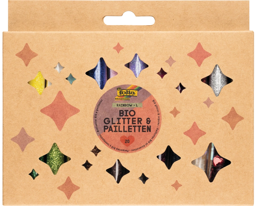 FOLIA BIO Glitzer & Pailletten L 5781 Rainbow