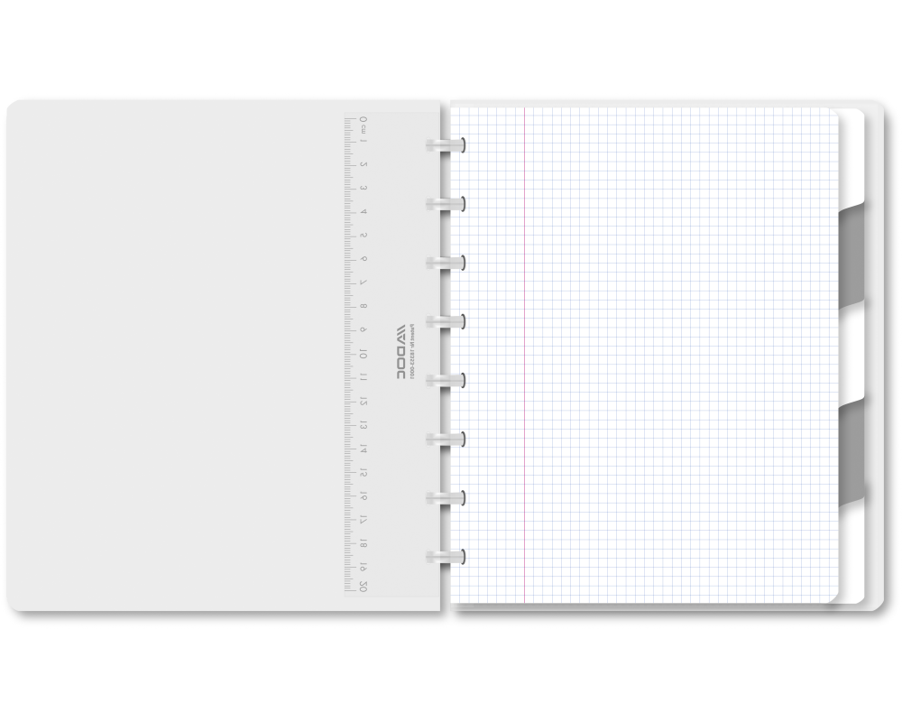 ADOC Notizheft Pap-Ex A5 3044.201 kariert transparent