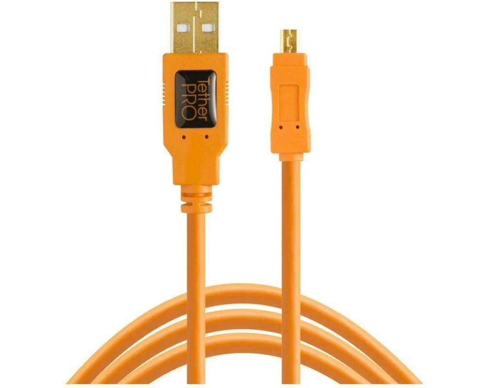 Tether Tools Kabel USB 2.0 Typ-A-Male-zu-Mini-B-8-Pin 30 cm