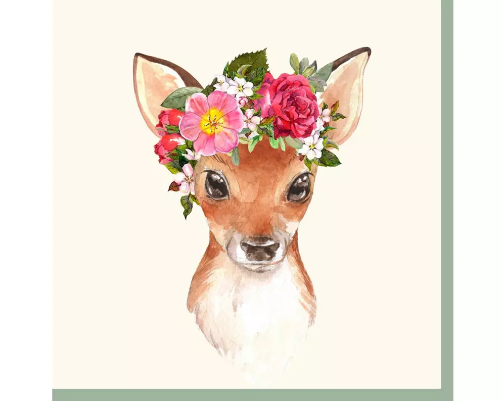 Paper + Design Papierservietten Floral Deer 33 cm x 33 cm, 20 Stück