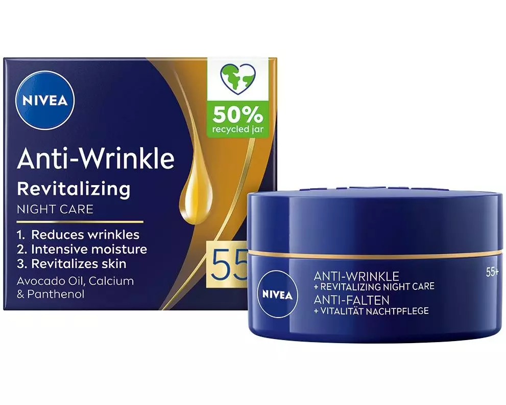 NIVEA Nachtcrème Anti-Falten 55+ 50 ml