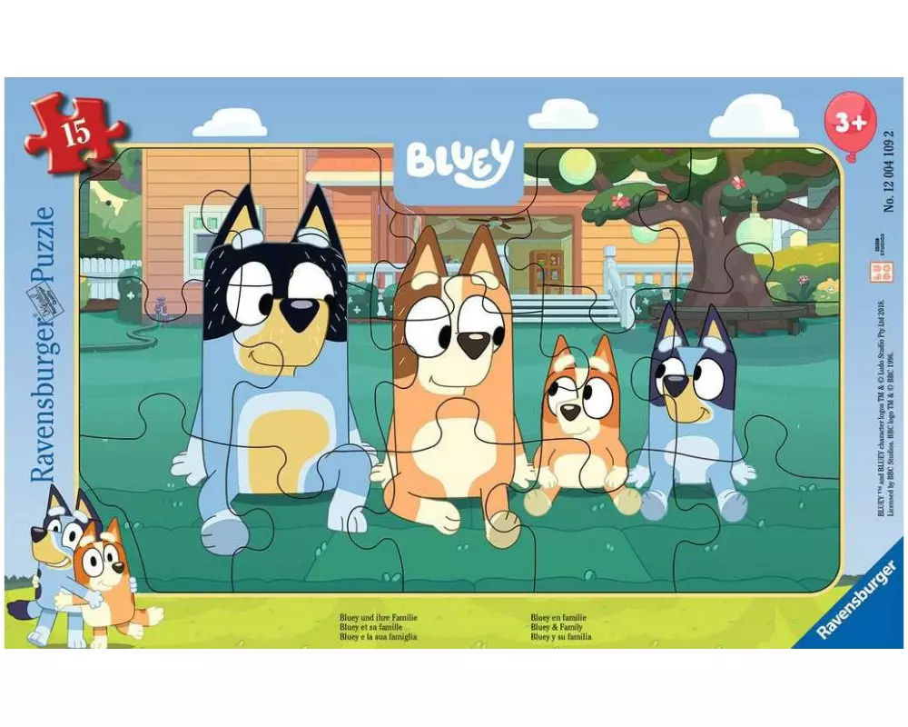 Ravensburger Puzzle Bluey und ihre Familie