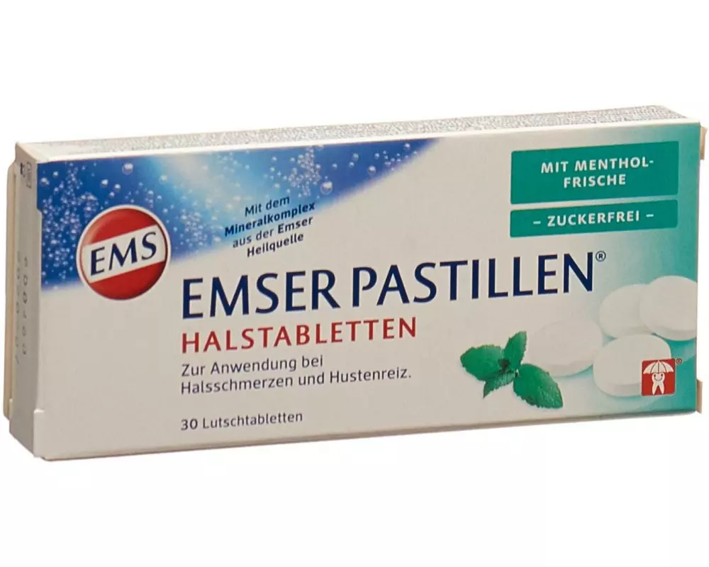 Emser Pastillen mit Mentholfrische zuckerfrei 30 Lutschtabletten