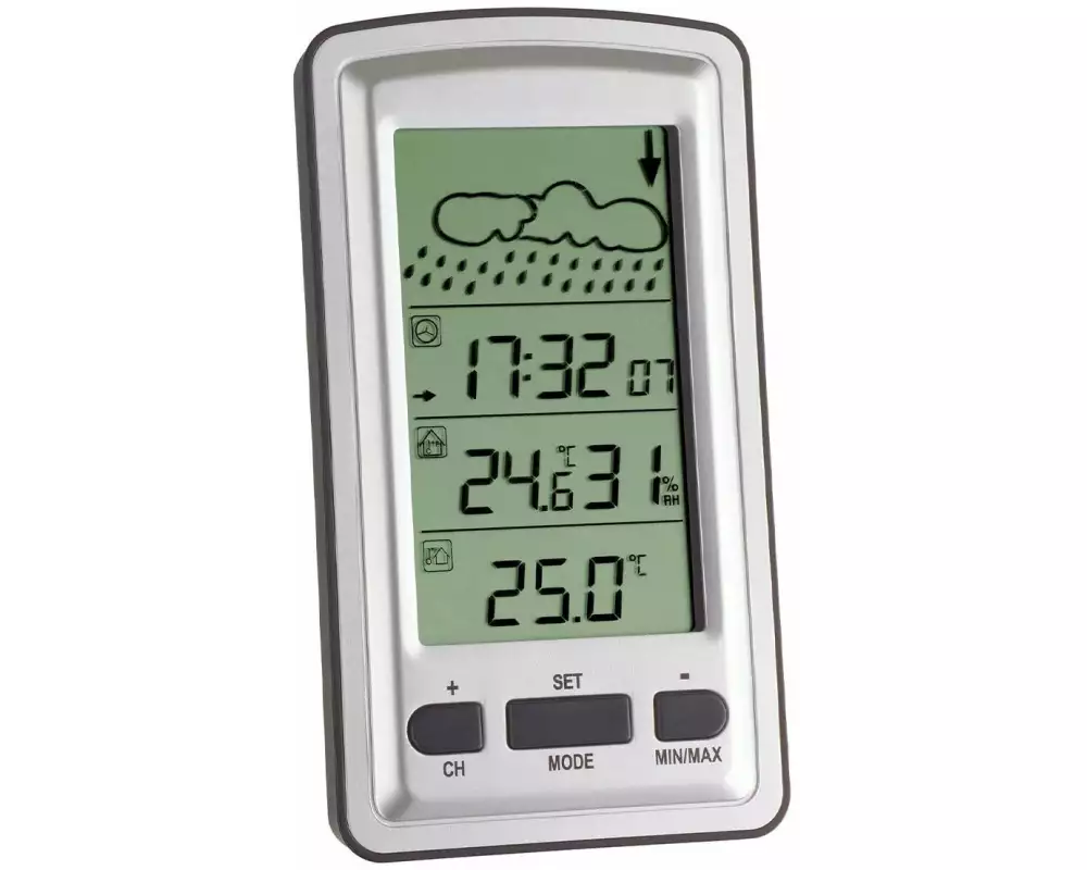 TFA Dostmann Wetterstation Axis, Silber