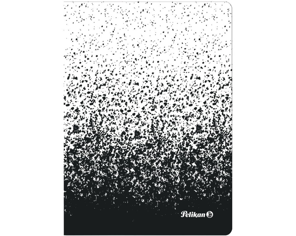 PELIKAN Notizbuch A6 300002335 kariert schwarz/weiss
