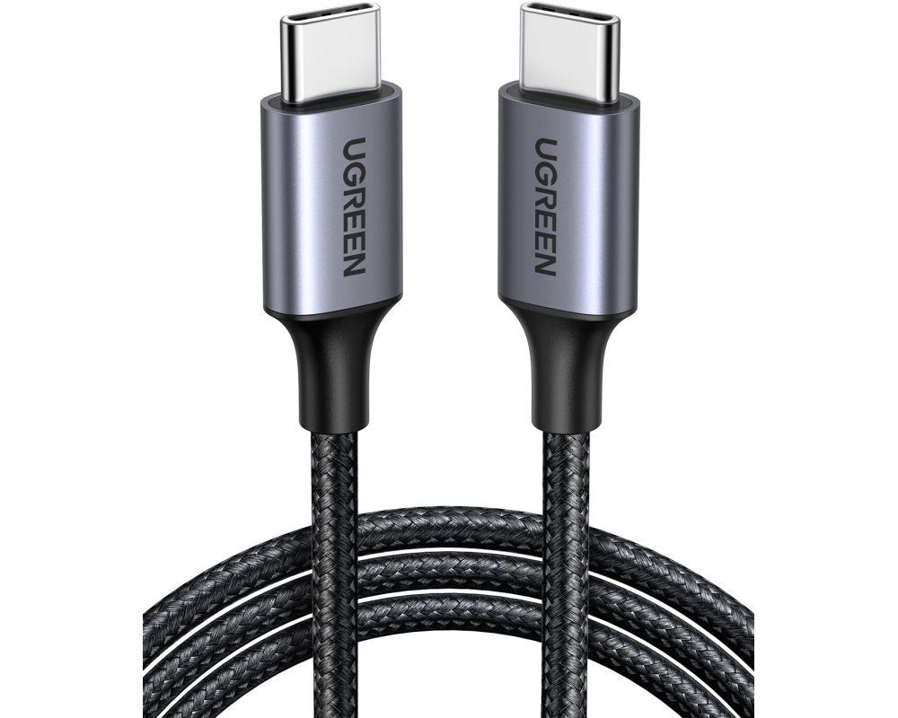 UGREEN Fast Charging Cable USB-C-C 50150 3A Max Gray,Black, 1m